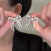 Zircon Bows Silver Needle