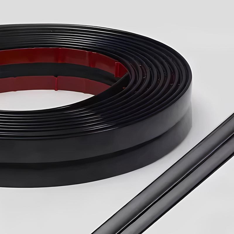 Self Adhesive Curved Right Angle Edge Molding Trim Tape PVC Flexible Wall Edge Decorative Strip for Hallway Kitchen