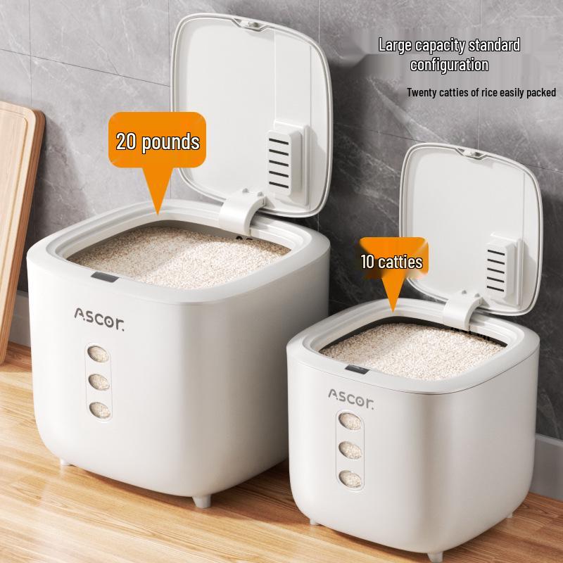 2026 Model Sealed Food-Grade Storage Bucket: Insect & Moisture-Proof Container for Rice, Flour & Pet Food.