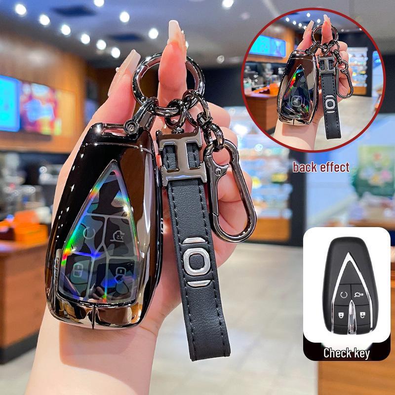 High-End Metal Key Cover for Changan Qiyuan A07 2025, A06 New Energy, and A05/A07 with Buckle