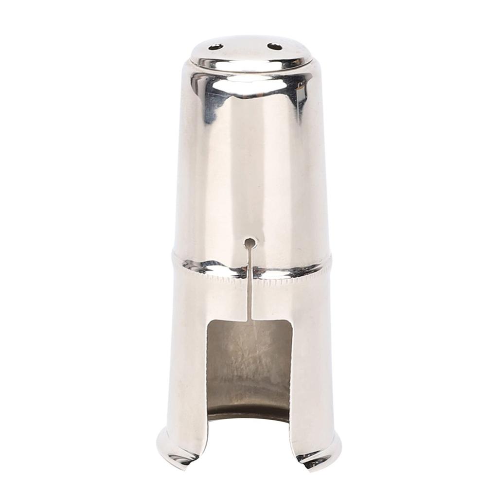 Zerodis Clarinet Mouthpiece Plug Cover, 70mm Height Flute Cap Treble Clarinet, Silver Nickel Plated, Wind Gauge Accessory
