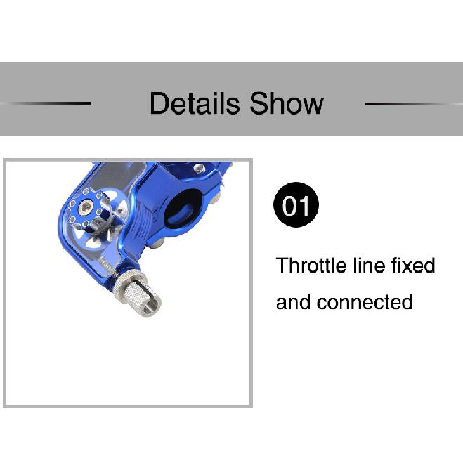 Alconstar- CNC Aluminum Adjustable Motorcycle Motorbike Throttle Grips Settle Quick Twister Gas Dirt Pit Bikes ATV UTV Throttles 2