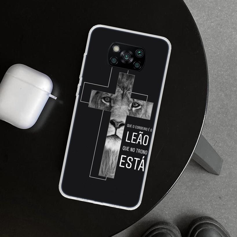 God Jesus Pray Cross Phone Case Cover for Xiaomi Poco X6 X5 X7 Pro F7 Ultra Redmi 15C 15 13C 13 12C 12 10C 10 10A 9C 9A 9T 9 Coq