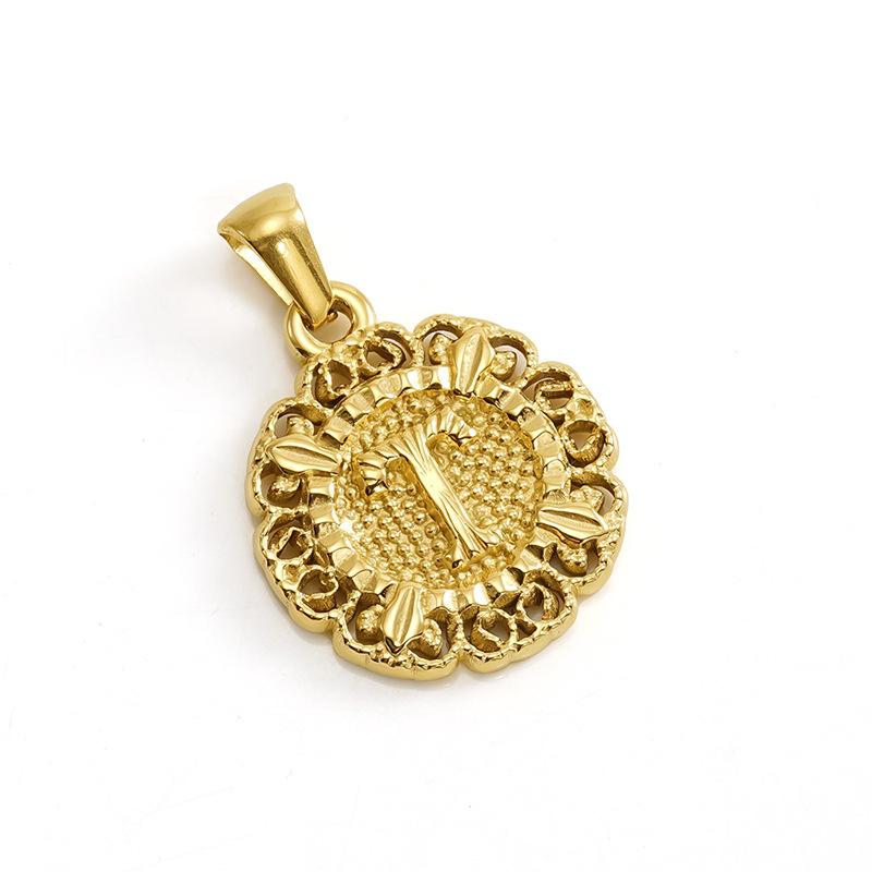 New embossed 26 English pendant necklace round trend versatile women's collarbone neck chain is out of stock.