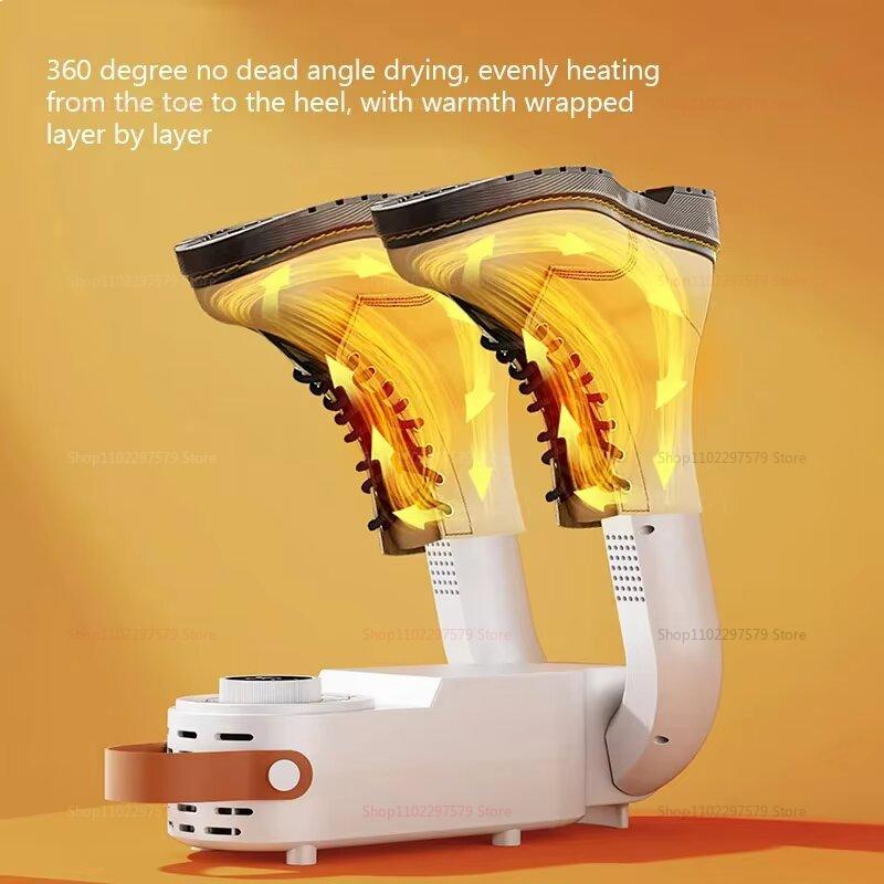 Smart Shoe Dryer with Adjustable Timer Quick Drying and Sterilizing Household Shoe Warmer Heel Warmer Odor Eliminator