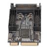 Mini-PCIe zu USB 3.0 Adapter Mini-PCIe zu 4-Port 19-Pin Erweiterungskarte mit SATA-Ladeschnittstelle für Windows für OS X