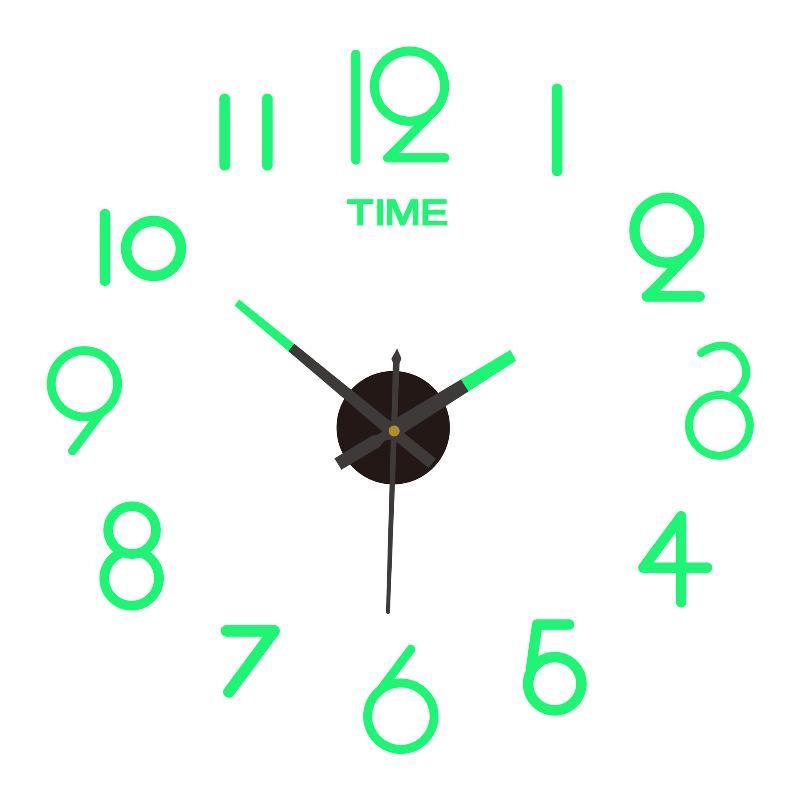 2026 Modern Design Large Wall Clock 3D Diy Quartz Acrylic Mirror Stickers Living Room Home Decor