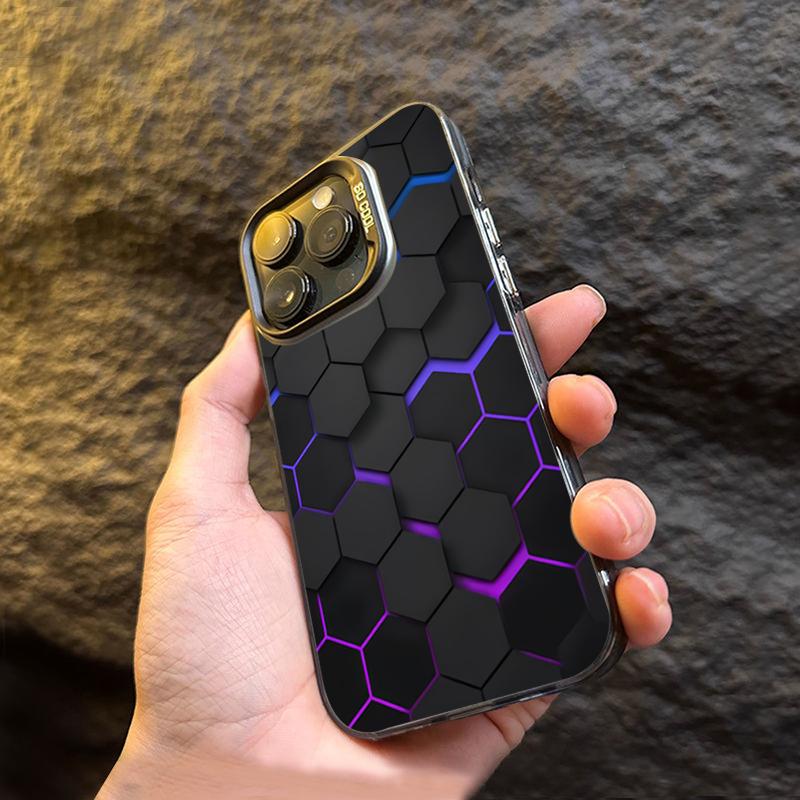 Fashion Honeycomb Building Block IMD Phone Case For  Redmi Note 13 12 11 10 Pro Plus 12S 11S Redmi 12 4G 13C Back Cover