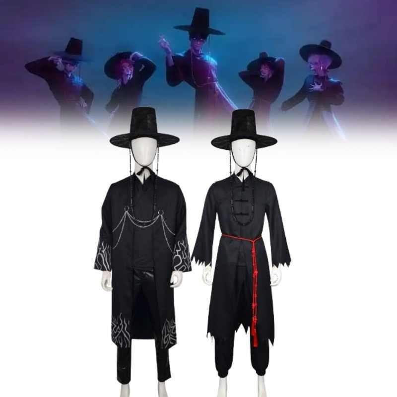 Hunters Demon Kpop Saja Boys Cosplay Costume Stage Singing Suit Halloween Party