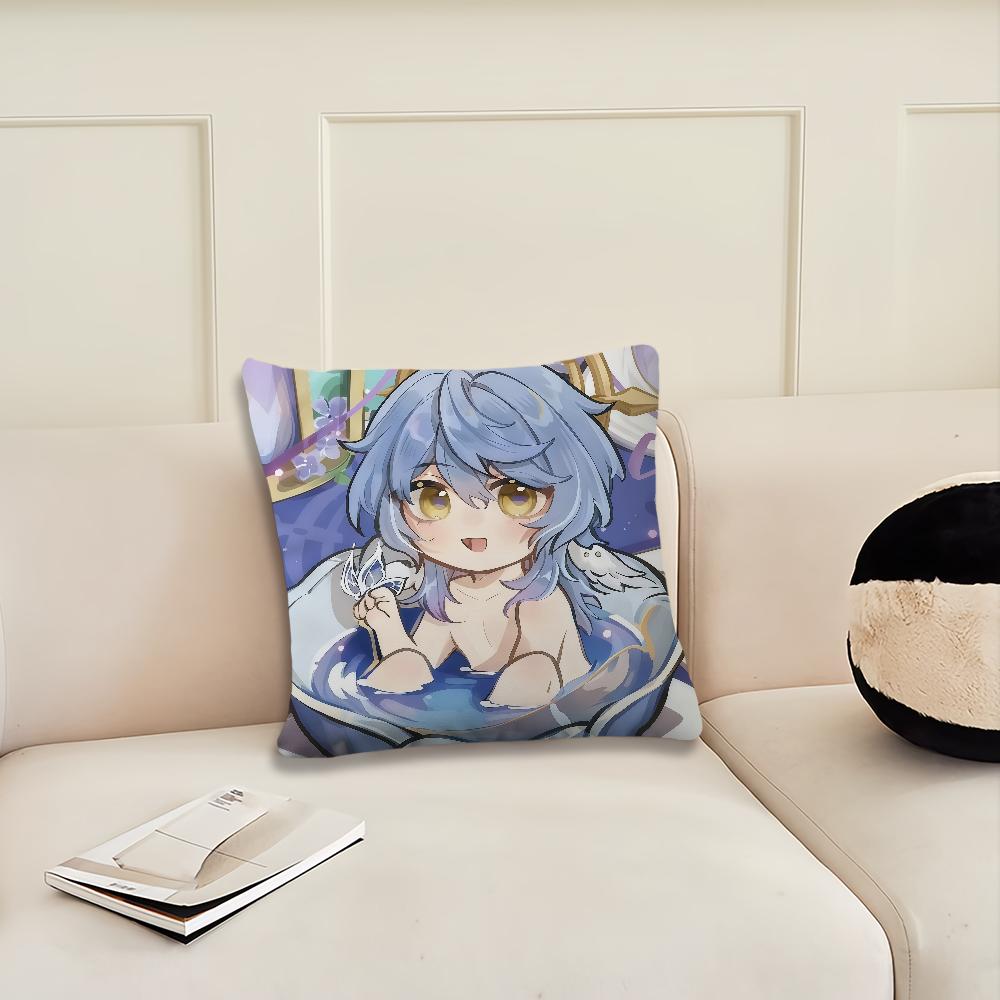 Gra Honkai Star Rail Kreskówkowa poszewka na poduszkę Poszewka na poduszkę Dekoracja Pokój Dom Sofa salon Biuro Samochód Skandynawska Prostota