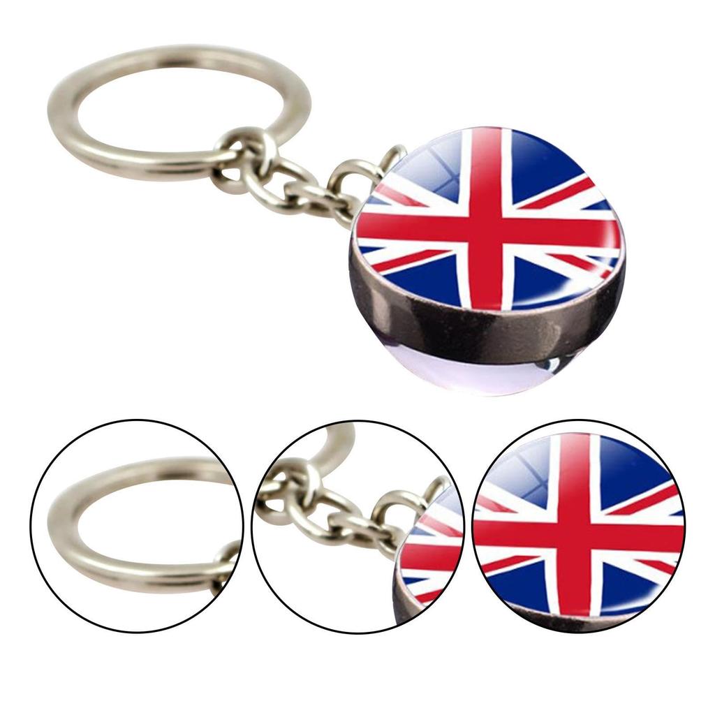 Union Jack Key Chain - UK Keychain - King Charles III Is Crowned with