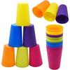 Pahar pentru Copii 192 ml, Pachet cu 12 Pahare din Plastic pentru Copii, 12 Opțiuni de Culoare, Pahar de Băut pentru Copii 192 ml