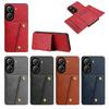 Vintage Leather Card Holder Phone Case for Xiaomi POCO X7 Pro 5G Card Pockets Dual Snap Buttons Flip Wallet Shell