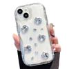 Applicable To Apple Mobile Phone Case, High-end Pearlescent Powder Three-dimensional Diamond Mobile Phone Case, Fashionable Light Luxury Transpa