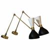 Set of Two Italian Diabolo Wall Sconces – Modern Style Brass Light Fixtures