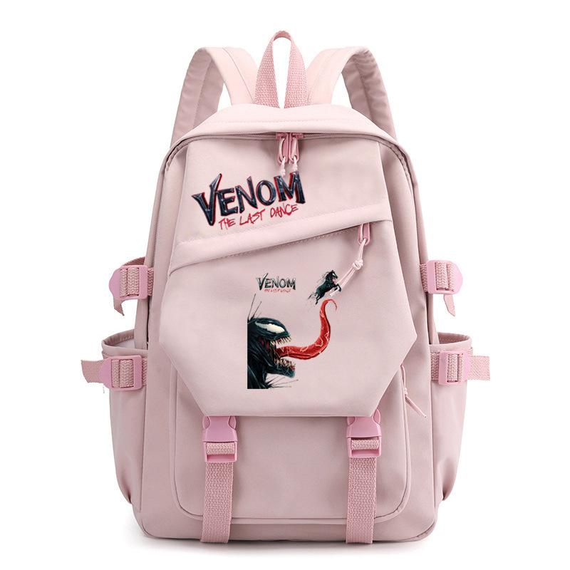 3 Piece School Backpack Set for Students Large Capacity Oxford Cloth Schoolbag with Shoulder Strap and Pencil Case