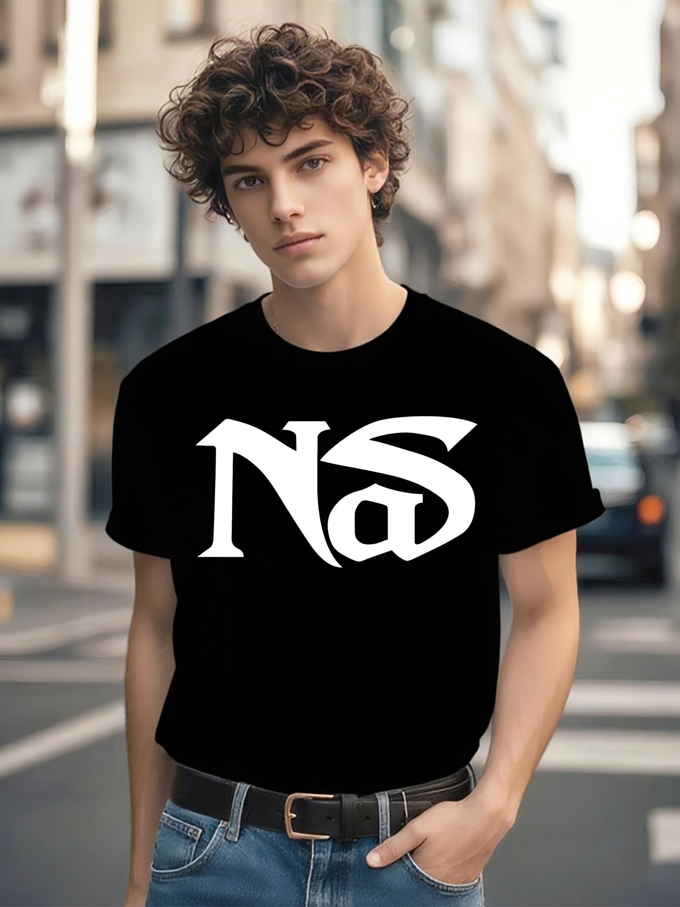 Nas Hip Hop Graphic Tshirt Graphic Tshirt - Black Cotton ... M
