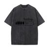Loading 50 Percent Progress Bar Graphic Distressed Vintage Oversized Streetwear Tops For Coffee Dates