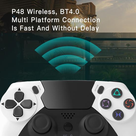 Gamepad Controller with Touch Panel Six-axis Somatosensory Dual Vibration No Delay Wireless Connection