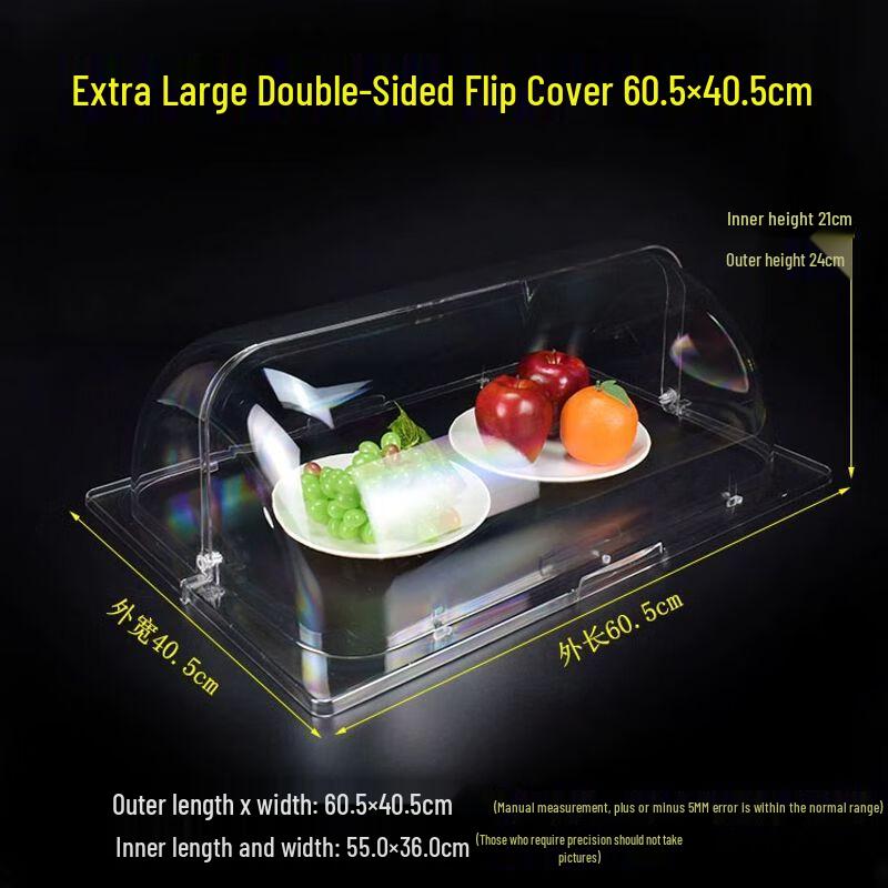 Clear Acrylic Food Display Cover with Hinged Lid