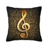 Nordic Music Festival Musical Note Cushion Cover 40*40 cm Polyester Throw Pillow Case Home Decor Sofa Chair Pillowslip