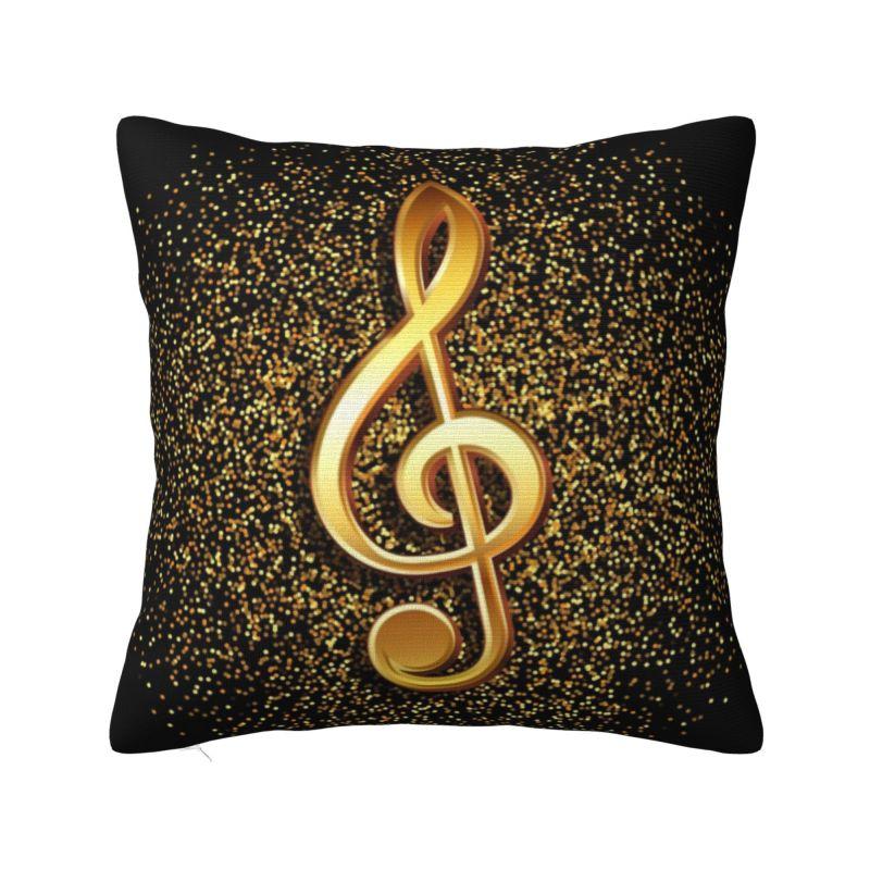

Treble Clef Music Dragon Throw Pillow Case Living Room Decoration Sofa Chair Cushion Cover Polyester Cozy Pillowslip Dakimakura 30x30cm 12x12in