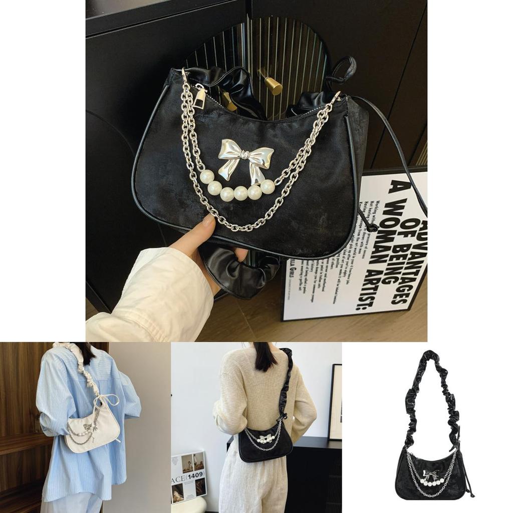 Stylish Chic Crescent Shoulder Bag 2024 Trendy Summer Pu Crossbody Bag