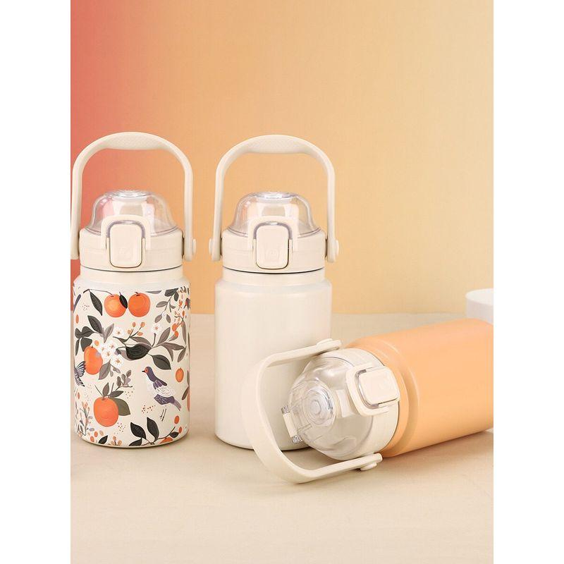 2026 New Model 316 Stainless Steel Handle Large Capacity Thermos Cup Dual-Use Portable Children's Water Bottle Pop-Up Cup