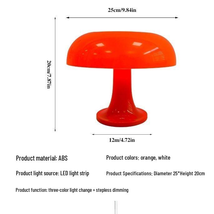 

Vintage Italian Bauhaus Mushroom Table Lamp: Retro Atmosphere Lamp for Study, Living Room, Bedroom, or Bedside Decor. Default