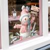 Fun-f221 Pink Snowman Bird Flower Lamp Bedroom Living Room Study Background Landscaping Wall Sticker