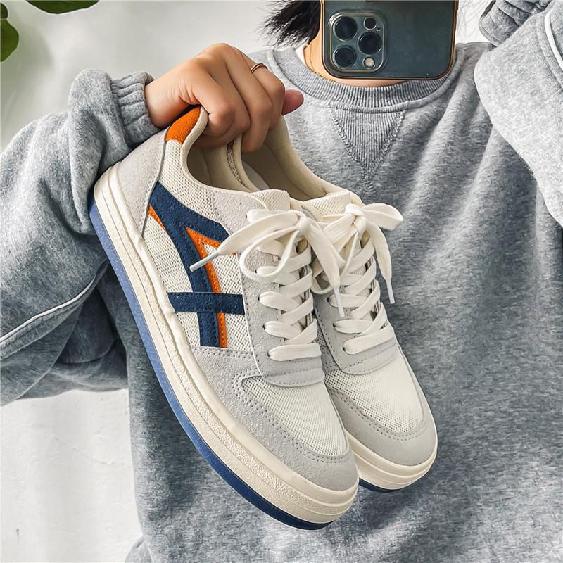 

Мужская обувь, модная обувь, нишевый дизайн, сетчатая дышащая обувь с большим носком, низкая верхняя часть, японская универсальная спортивная и любительская обувь 39 синий