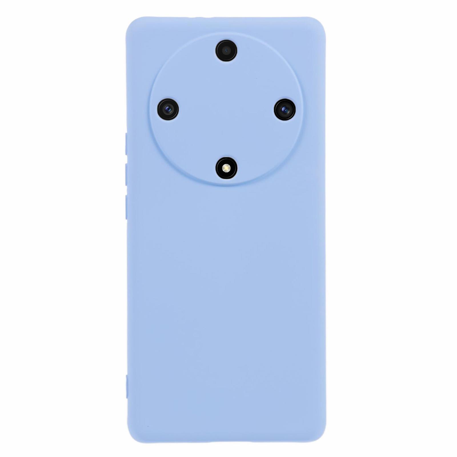 

Phone Case for Honor X9a 5G Flexible TPU 2.0mm Arc Edge Phone Back Cover Purple