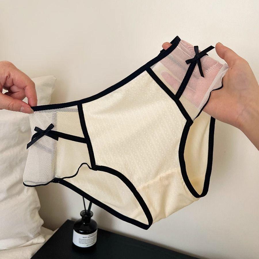 

Сращивание цветных блоков сексуальное кружевное женское нижнее белье женские треугольные шорты с промежностью средняя талия облегающий крой L абрикосовый