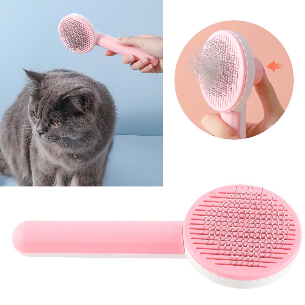 Cat Brush Professional Round Thick Needle Massage Function Pet Grooming Brush for Cats Dogs Pets