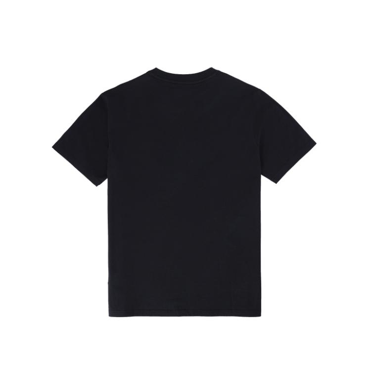 Converse T Shirts Men's Black Crew Neck Moderate Straight Fit MCH688-023