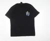 Faded Black Graphic T-Shirt for Men - Size L
