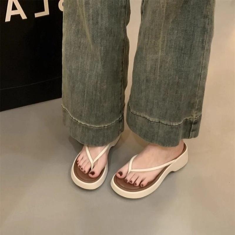 Fashion Woman Slippers Shoes for Women With Heel Slides Thick Sandals Non Slip Shoe Unique New Fashion Elegant and Fashionable Casual 39