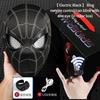 Adult Spider-Gwen Cosplay Helmet Touch Activated Light Up Electric Movable Eyes Mask Halloween Party Headgear