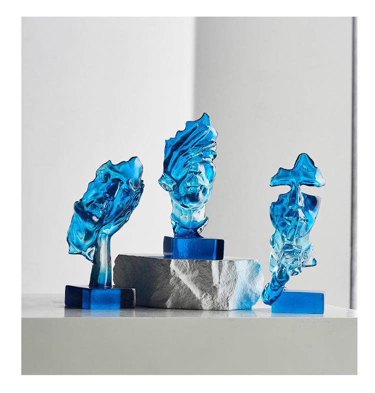 Modern Abstract Wine & TV Cabinet Decoration - Light Luxury for Living Room, Porch, or Office - Free Shipping