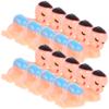 20Pcs Shower Sleeping Ornaments Plastic Miniature Sleeping Decorations Home Party Room Decor Bright Colors