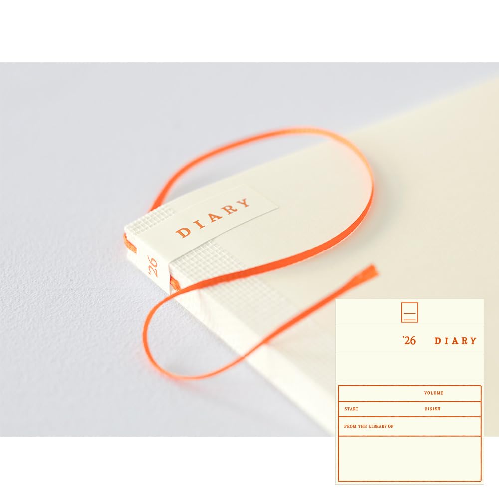 Midori MD Notebook 2026 A5 Limited Transparent Cover 22405006 December Diary, Monthly, Edition, Set, (Starts 2025)