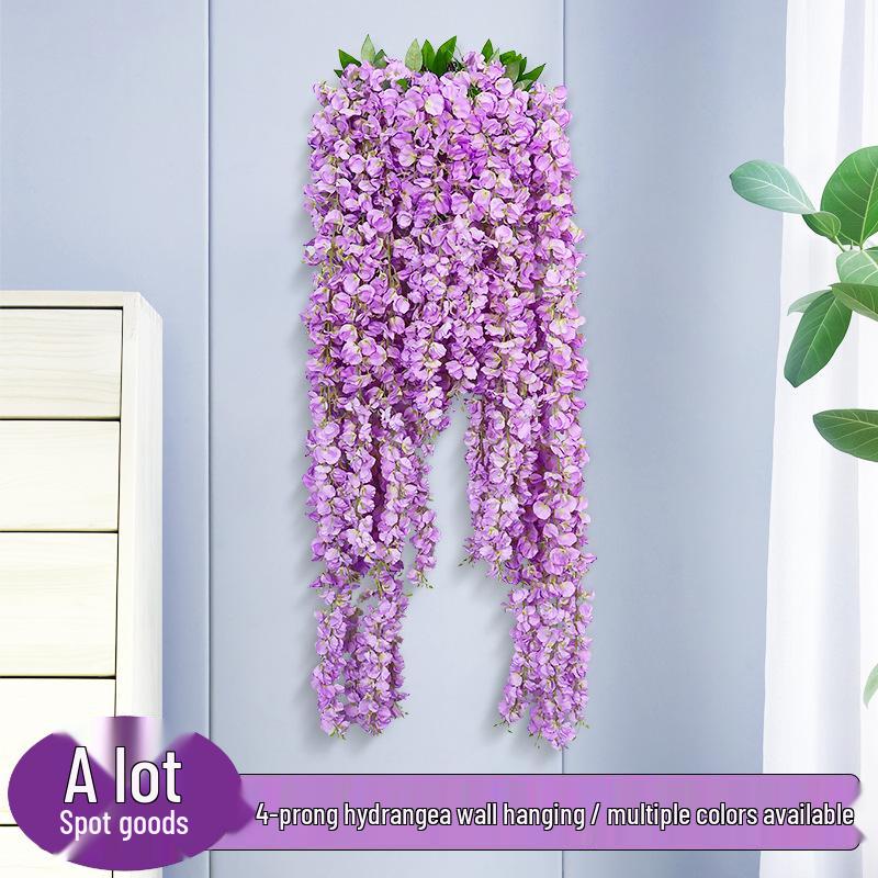 Artificial Wisteria Hydrangea Orchid String for Home Ceiling Decoration
