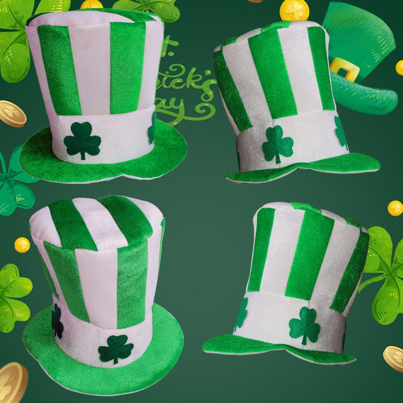 Patrick Day Adult Funny Party Hat Costume Clown Magician Dress Ireland Festival Canival Christmas Birthday Football Fans Cap