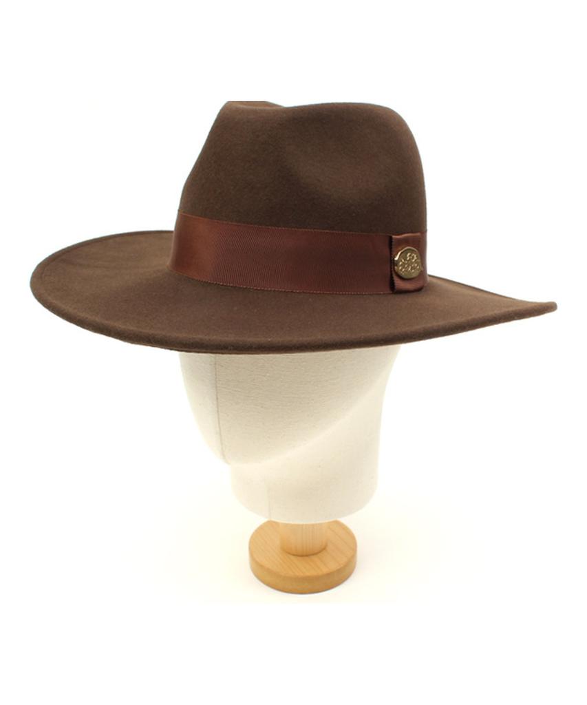 Yunibeosyeolkemiseuteuli Br Line Wool Brown Fedora