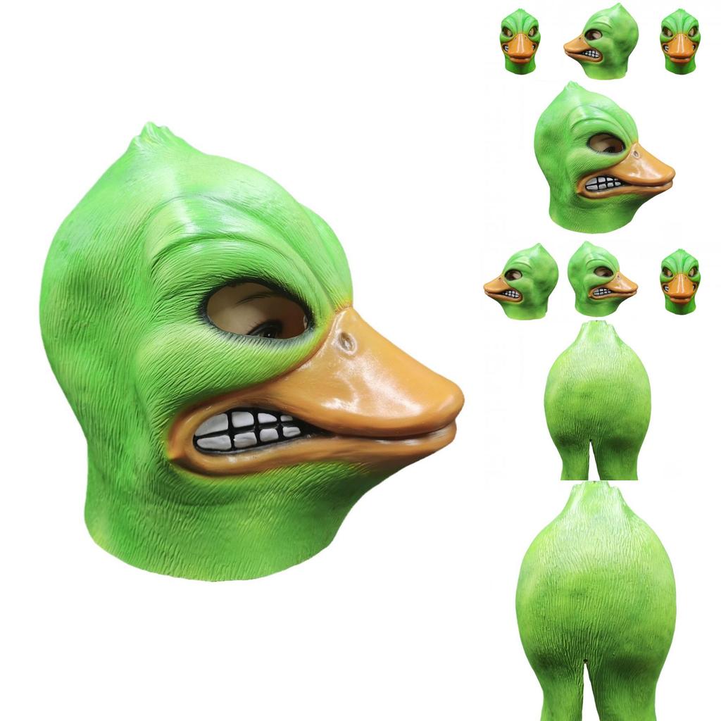 Wütende Ente Halloween Cosplay Latexmaske Mit Spaß Für Kinder Und Erwachsene