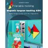 Wooden Jigsaw Magnetic Tangram Puzzle Book Educational Toys for Children Baby Kid Portable Montessori Learning Intelligence