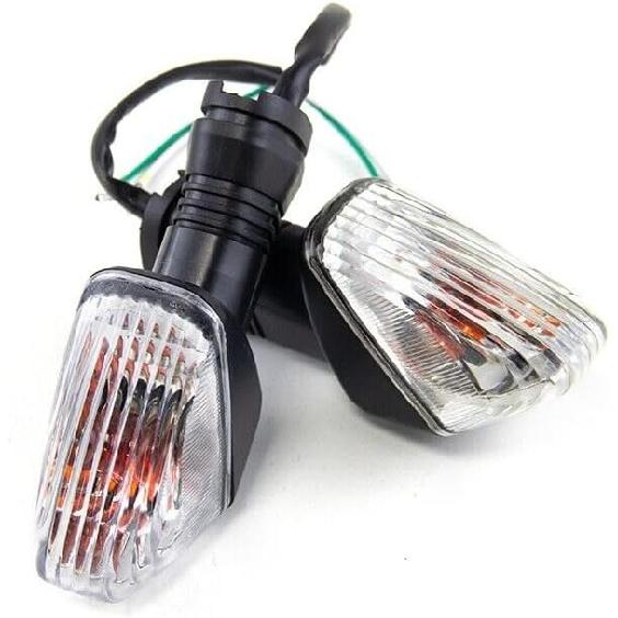 

Motorcycle Turn Signals - Amber Light,12V, LED Indicator Light Waterproof Clear Lens Fits KAWASAKI KLR 650 08-17 / NINJA 650R 06-08 / NINJA ZX-6R чистый
