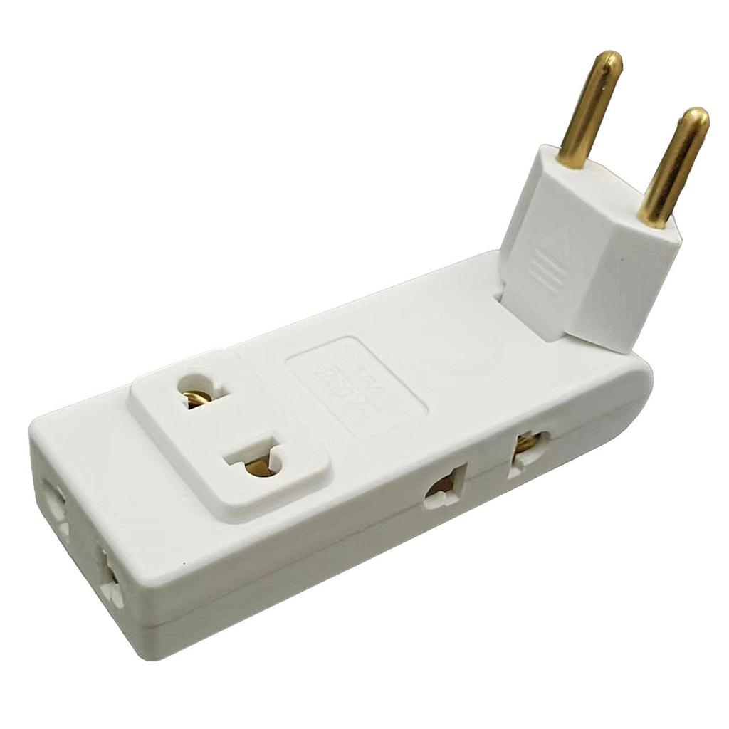 Rotatable European Standard Socket, Ultra-thin One-to-many Wall-mounted Power Adapter Plug Converter