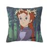 Cartoon Manga A-Anne Of Green Gables Pillow Cover Polyester Pillow Case Cushion Cover Vintage Pillowcases For Living Room Chair