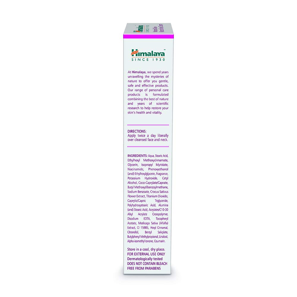 Himalaya Natural Glow Kesar Face Cream 25g For Radiant Even Tone Skin With UV Protection And Moisturizing Non Greasy Formula For Daily Use